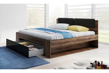 Bovera Sängram 180x200 - Teak/Svart - Möbler - Säng - Sängram & sängstomme