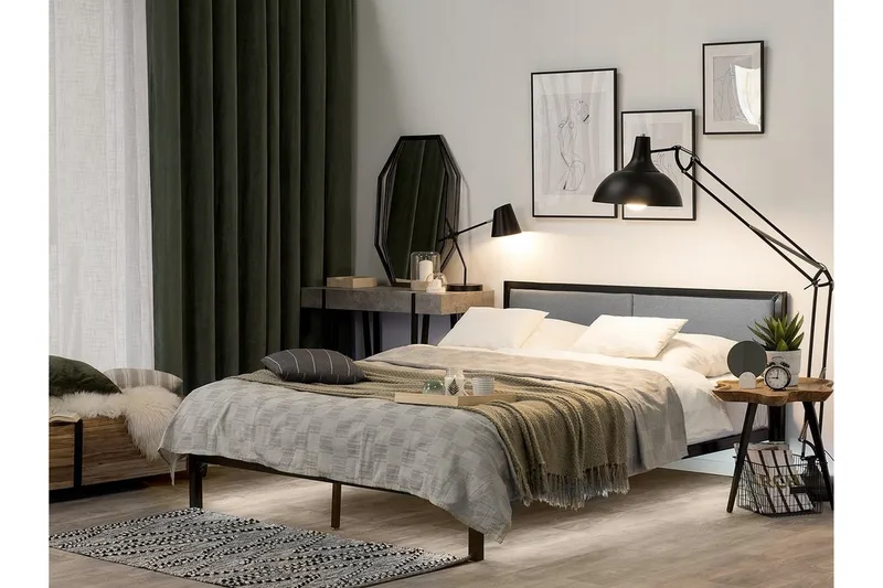 Clamart Sängram 180x200 cm - Svart - Möbler - Säng - Sängram & sängstomme