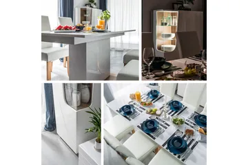 Dentro Säng 218x167x88 cm - Vit/Ek - Möbler - Säng - Sängram & sängstomme