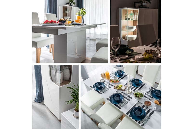 Dentro Säng 218x167x88 cm - Vit/Ek - Möbler - Säng - Sängram & sängstomme