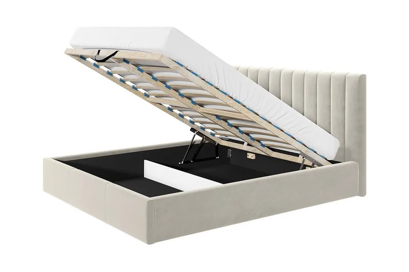 Derry Sängram 140x200 cm - Blå - Möbler - Säng - Sängram & sängstomme