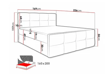 Derry Sängram 160x200 cm - Möbler - Säng - Sängram & sängstomme
