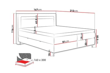 Derry Sängram 160x200 cm - Möbler - Säng - Sängram & sängstomme