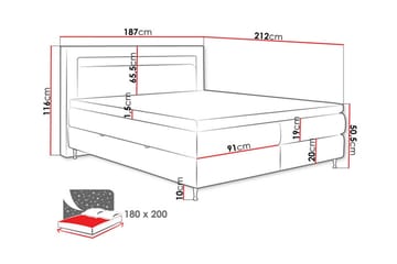 Derry Sängram 180x200 cm - Möbler - Säng - Sängram & sängstomme