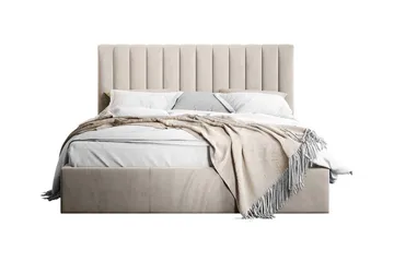 Derry Sängram med förvaring 160x200 cm - Beige - Möbler - Säng - Sängram & sängstomme