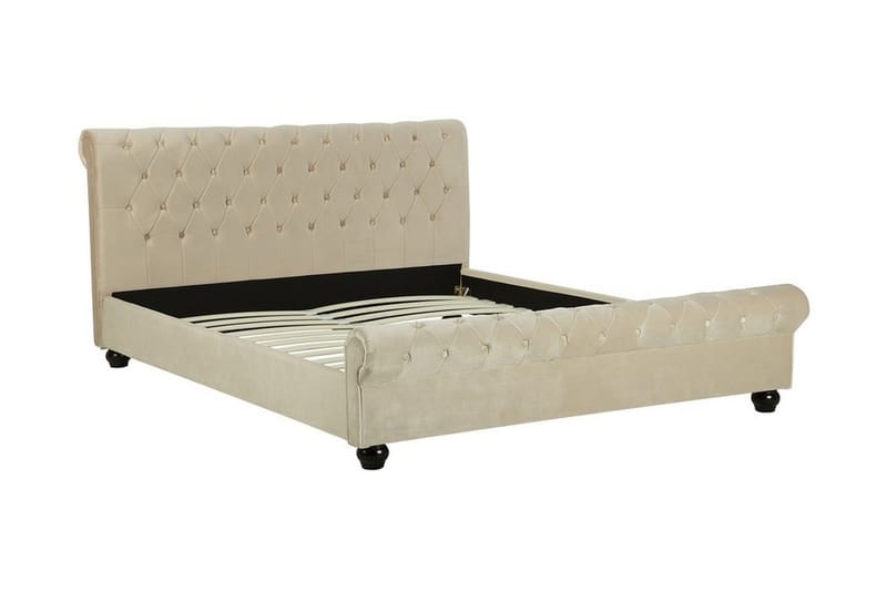 Dubbelsäng Avallon 180|200 cm - Beige - Möbler - Säng - Sängram & sängstomme