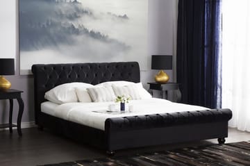 Dubbelsäng Avallon 180|200 cm - Svart - Möbler - Säng - Sängram & sängstomme