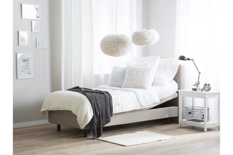 Dubbelsäng Duke 90|200 cm - Beige - Möbler - Säng - Sängram & sängstomme