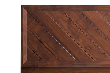 Dubbelsäng Losolla med LED 160x200 - Trä|Natur - Möbler - Säng - Sängram & sängstomme