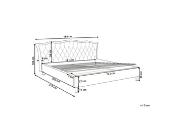 Dubbelsäng Metz 160|200 cm - Vit - Möbler - Säng - Sängram & sängstomme