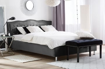 Dubbelsäng Metz 180|200 cm - Grå - Möbler - Säng - Sängram & sängstomme