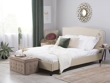 Dubbelsäng Montpellier 160|200 cm - Beige - Möbler - Säng - Sängram & sängstomme