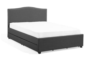 Dubbelsäng Montpellier 160|200 cm - Grå - Möbler - Säng - Sängram & sängstomme