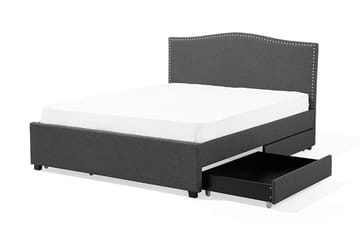 Dubbelsäng Montpellier 160|200 cm - Grå - Möbler - Säng - Sängram & sängstomme