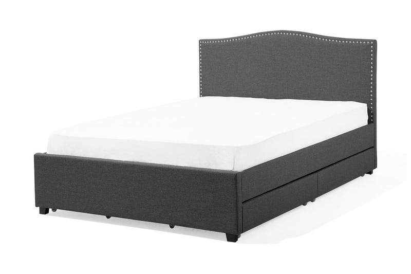 Dubbelsäng Montpellier 160|200 cm - Grå - Möbler - Säng - Sängram & sängstomme