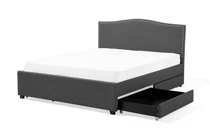 Dubbelsäng Montpellier 160|200 cm - Grå - Möbler - Säng - Sängram & sängstomme