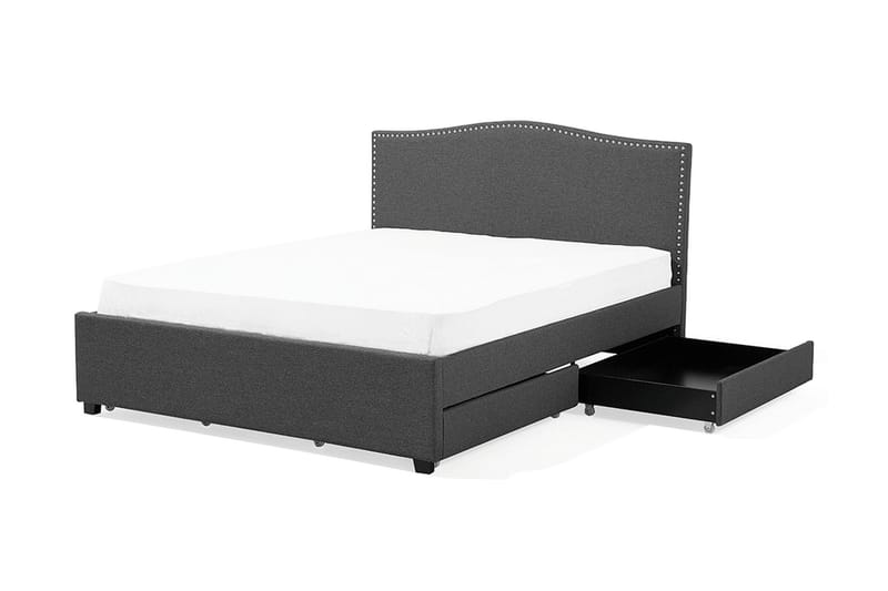 Dubbelsäng Montpellier 160|200 cm - Grå - Möbler - Säng - Sängram & sängstomme