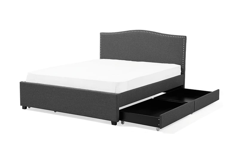 Dubbelsäng Montpellier 160|200 cm - Grå - Möbler - Säng - Sängram & sängstomme