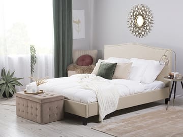 Dubbelsäng Montpellier 180|200 cm - Beige - Möbler - Säng - Sängram & sängstomme