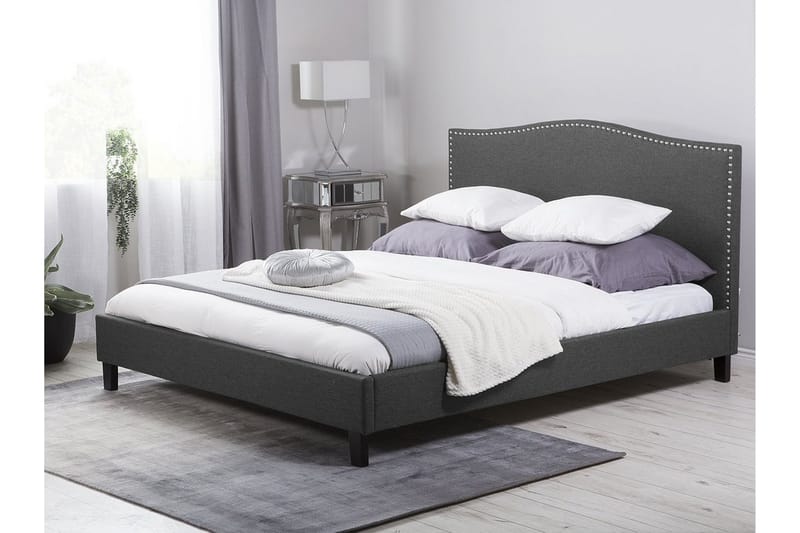 Dubbelsäng Montpellier 180|200 cm - Grå - Möbler - Säng - Sängram & sängstomme