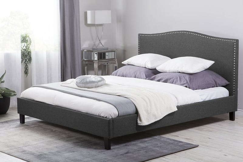 Dubbelsäng Montpellier 180|200 cm - Grå - Möbler - Säng - Sängram & sängstomme