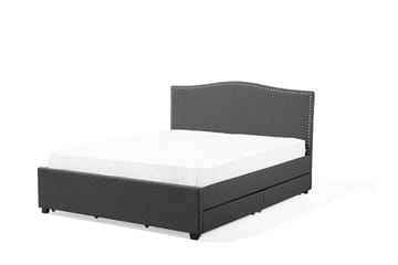 Dubbelsäng Montpellier 180|200 cm - Grå - Möbler - Säng - Sängram & sängstomme