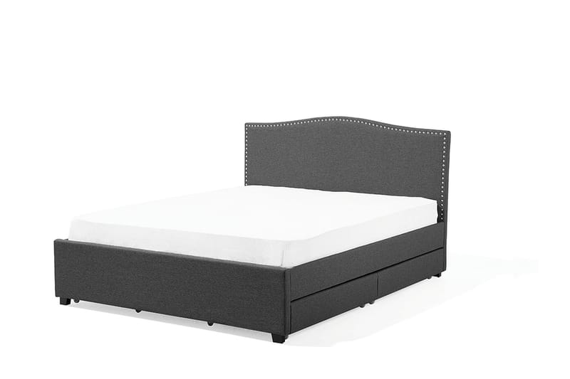 Dubbelsäng Montpellier 180|200 cm - Grå - Möbler - Säng - Sängram & sängstomme