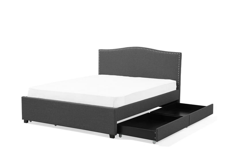 Dubbelsäng Montpellier 180|200 cm - Grå - Möbler - Säng - Sängram & sängstomme