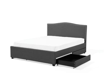 Dubbelsäng Montpellier 180|200 cm - Grå - Möbler - Säng - Sängram & sängstomme