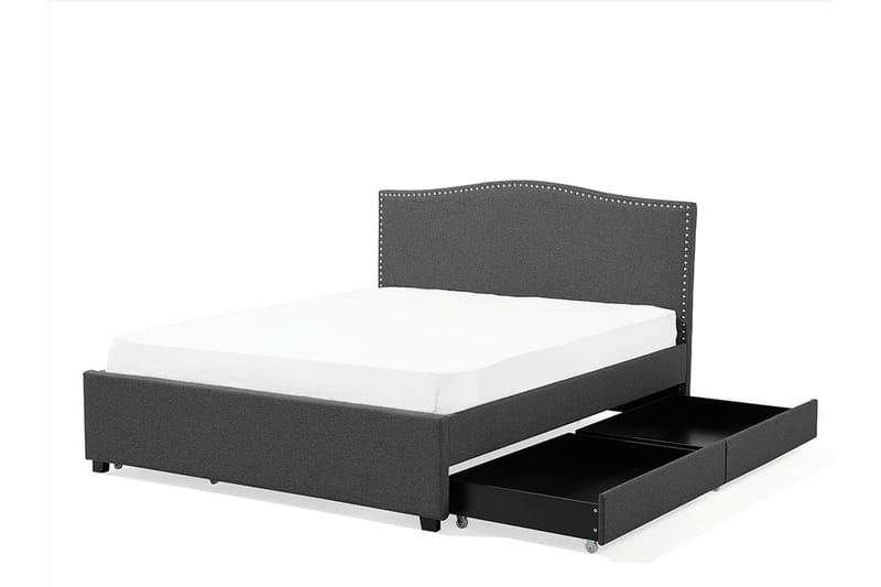 Dubbelsäng Montpellier 180|200 cm - Grå - Möbler - Säng - Sängram & sängstomme