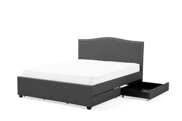 Dubbelsäng Montpellier 180|200 cm - Grå - Möbler - Säng - Sängram & sängstomme