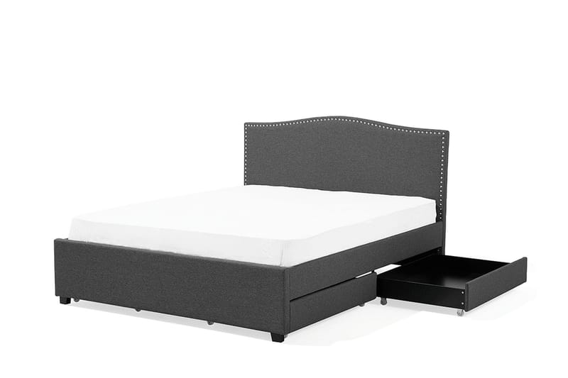 Dubbelsäng Montpellier 180|200 cm - Grå - Möbler - Säng - Sängram & sängstomme