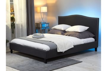 Dubbelsäng Montpellier 180|200 cm - Grå - Möbler - Säng - Sängram & sängstomme