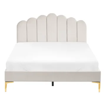 Dubbelsäng Sauvian 140x200 cm - Off-White - Möbler - Säng - Sängram & sängstomme
