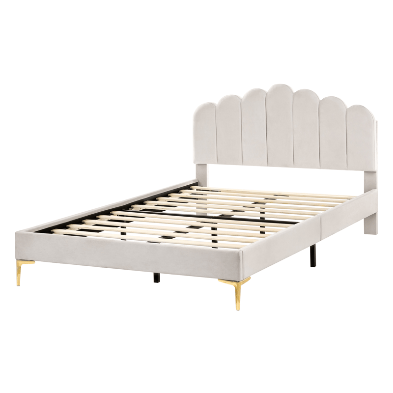 Dubbelsäng Sauvian 140x200 cm - Off-White - Möbler - Säng - Sängram & sängstomme