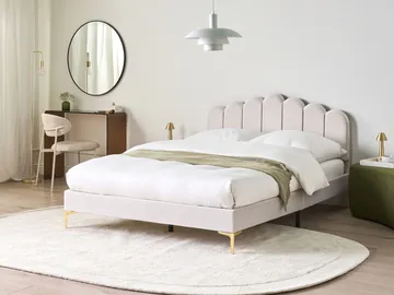 Dubbelsäng Sauvian 140x200 cm - Off-White - Möbler - Säng - Sängram & sängstomme