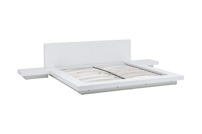 Dubbelsäng Zen 160|200 cm - Vit - Sängram & sängstomme