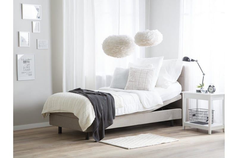 Duke Dubbelsäng 90|200 cm - Beige - Möbler - Säng - Sängram & sängstomme