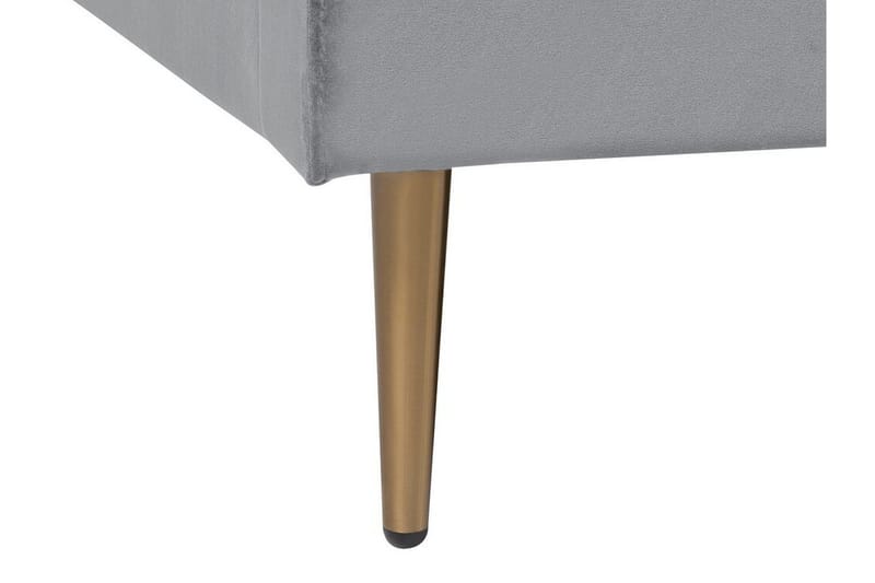 Elechas Dubbelsäng 180x200 cm - Grå - Möbler - Säng - Sängram & sängstomme