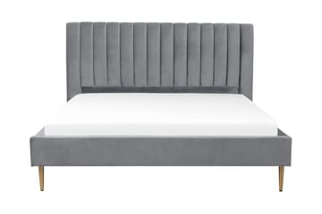 Elechas Dubbelsäng 180x200 cm - Grå - Möbler - Säng - Sängram & sängstomme