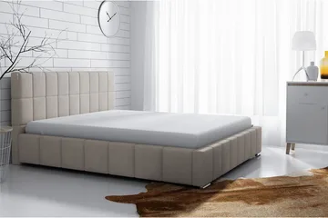 Elverum Säng 140x200  Beige - Beige - Möbler - Säng - Sängram & sängstomme