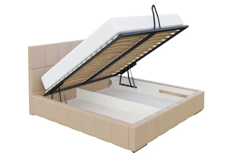 Elverum Säng 140x200  Ljusrosa - Ljusrosa - Möbler - Säng - Sängram & sängstomme