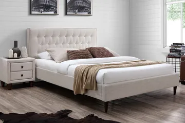 Emilia Sängram 90x200 cm - Ljusbeige - Möbler - Säng - Sängram & sängstomme