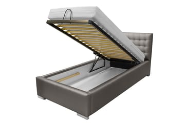 Faldet Enkelsäng 90x200 cm - Brun - Möbler - Säng - Sängram & sängstomme