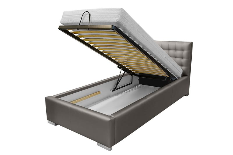 Faldet Enkelsäng 90x200 cm - Brun - Möbler - Säng - Sängram & sängstomme