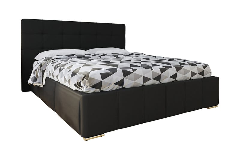 Fannie Ramsäng 216x178x105 cm - Svart - Möbler - Säng - Sängram & sängstomme