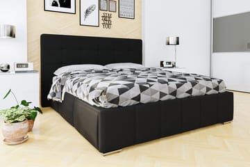 Fannie Ramsäng 216x178x105 cm - Svart - Möbler - Säng - Sängram & sängstomme