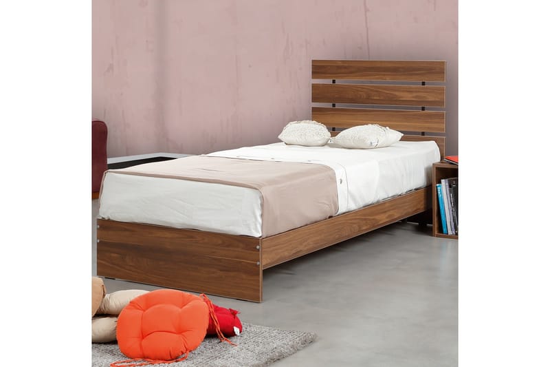 Feldene Sängram 90x200 cm - Valnöt - Möbler - Säng - Sängram & sängstomme
