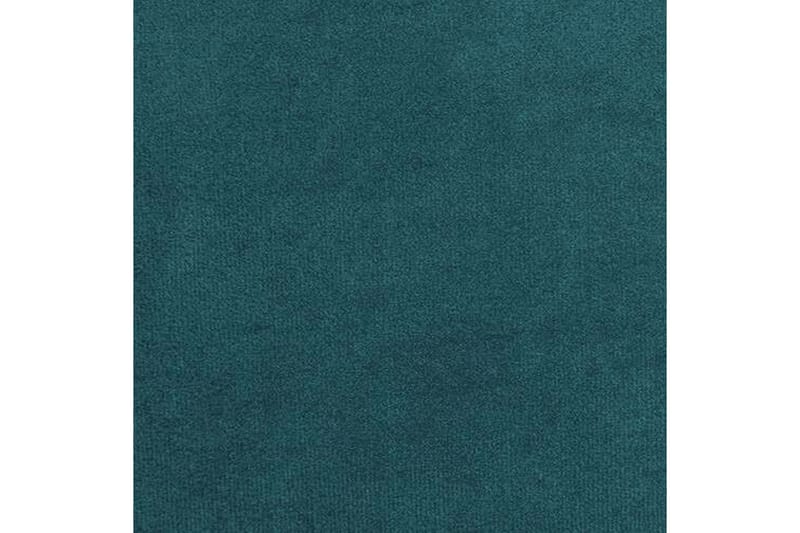 Herstello Komplett Sängpaket med Förvaring 140x200 cm i Sammet med Sänggavel + Bäddmadrass - Petrol - Möbler - Säng - Sängram & sängstomme