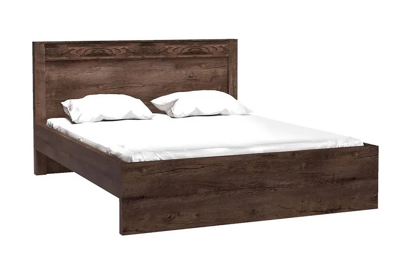 Indianapolis Sängram 160x200 cm Mörk ask, Mörk ask